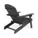 Libo Outdoor Adirondack Chair | Gray Acacia Wood Frame | Slat Panels
