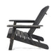 Libo Outdoor Adirondack Chair | Gray Acacia Wood Frame | Slat Panels