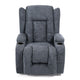 Manual Massage Recliner Chair | Charcoal Gray Fabric | Soft Cushioned BM335673