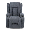 Manual Massage Recliner Chair | Charcoal Gray Fabric | Soft Cushioned