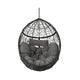 Keline Hanging Swing Lounge Chair | Gray Faux Rattan | Cushions | 49"