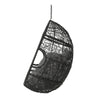 Keline Hanging Swing Lounge Chair | Gray Faux Rattan | Cushions | 49’’ BM335675