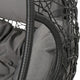 Keline Hanging Swing Lounge Chair | Gray Faux Rattan | Cushions | 49"