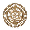Tawa Outdoor Coffee Table | Light Brown Open Faux Rattan | 30"