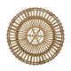Tawa Outdoor Coffee Table | Light Brown Open Faux Rattan | 30"