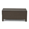 Perie 4 Piece Outdoor Sofa Chair and Table Set | Brown Rattan | White