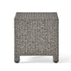 Perie Outdoor Accent Table | Gray Faux Rattan | Iron Frame | 18’’ BM335694