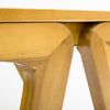Lea Outdoor Dining Bench Set of 2 | 63" Varnished Teak Brown Wood