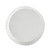 Outdoor Side Table | Lace Cut | 12" Round Top w White Barrel Base