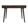Iwa Writing Desk | 40’’ Top w Drawer | Charcoal Gray Rubberwood Frame BM335703