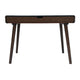 Iwa Writing Desk | 40’’ Top w Drawer | Charcoal Gray Rubberwood Frame BM335703