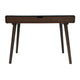 Iwa Writing Desk | 40" Top w Drawer | Charcoal Gray Rubberwood Frame