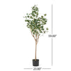 Zylo Faux Tree Eucolites Plant | 59" | Green Polyester