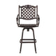 Outdoor Barstool Chair | Swivel Function | Coppertone Aluminium Finish