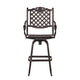 Outdoor Barstool Chair | Swivel Function | Coppertone Aluminium Finish