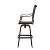 Outdoor Barstool Chair | Swivel Function | Coppertone Aluminium Finish