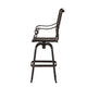 Outdoor Barstool Chair | Swivel Function | Coppertone Aluminium Finish