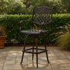Outdoor Barstool Chair | Swivel Function | Coppertone Aluminium Finish