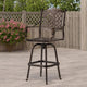 Outdoor Barstool Chair | Swivel Function | Coppertone Aluminium Finish