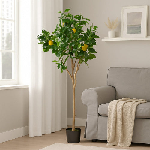 Zylo Decorative Faux Lemon Tree | 59"