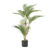 Zylo Decorative Faux Palm Tree | 40" Green and Brown Rattan