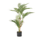 Zylo Decorative Faux Palm Tree | 40" Green and Brown Rattan