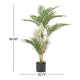 Zylo Decorative Faux Palm Tree | 40" Green and Brown Rattan