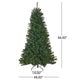 Doru Faux Christmas Tree | 7ft Tall | 500 Multicolor LED Lights BM335744