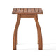 Bang Outdoor Accent Table | 19’’ | Teak Acacia Wood Slatted Top