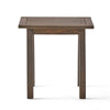Bang Outdoor Accent Table | 19’’ | Gray Acacia Wood Slatted Top