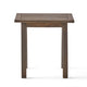 Bang Outdoor Accent Table | 19’’ | Gray Acacia Wood Slatted Top