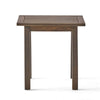 Bang Outdoor Accent Table | 19" | Gray Acacia Wood Slatted Top