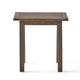 Bang Outdoor Accent Table | 19" | Gray Acacia Wood Slatted Top