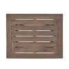 Bang Outdoor Accent Table | 19" | Gray Acacia Wood Slatted Top