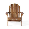 Libo Outdoor Adirondack Chair | Slatted Natural Brown Acacia Wood