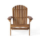 Libo Outdoor Adirondack Chair | Slatted Natural Brown Acacia Wood