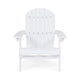 Libo Outdoor Adirondack Chair | Slatted Modern White Acacia Wood