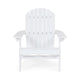 Libo Outdoor Adirondack Chair | Slatted Modern White Acacia Wood
