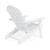 Libo Outdoor Adirondack Chair | Slatted Modern White Acacia Wood