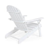 Libo Outdoor Adirondack Chair | Slatted Modern White Acacia Wood