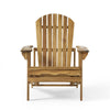 Libo Outdoor Reclining Adirondack Chair | Slatted Light Brown Wood