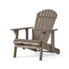 Libo Outdoor Recliner Adirondack Chair | Slatted Gray Acacia Wood