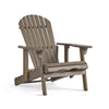 Libo Outdoor Recliner Adirondack Chair | Slatted Gray Acacia Wood