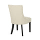 Chen Dining Chair Set of 2 | Beige Fabric Upholstered Tufted Backrest BM335763