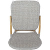 Outdoor Bistro Chair Set of 2 | Gray Faux Rattan | Natural Brown Metal BM335767