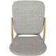 Outdoor Bistro Chair Set of 2 | Gray Faux Rattan | Natural Brown Metal