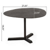 Eli Side End Table | 27’’ Elliptical Top | Aluminium Tripod Base BM335770