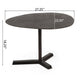 Eli Side End Table | 27" Elliptical Top | Aluminium Tripod Base