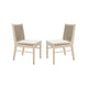 Orry Dining Side Chair Set of 2 | Beige Roped Back | Acacia Wood BM335774