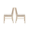Orry Dining Side Chair Set of 2 | Sand Brown Roped Back | Acacia Wood BM335775